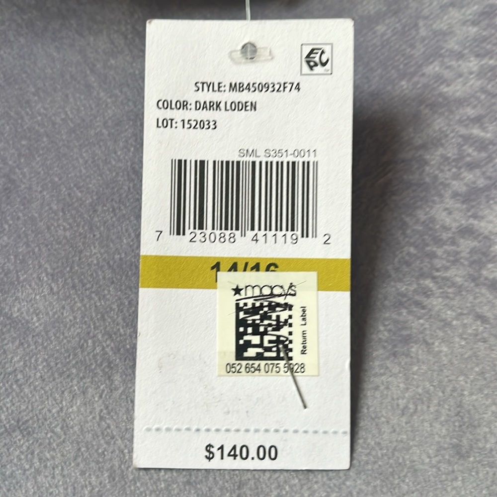 MICHAEL KORS Jacket Size: 14/16 Color:Black & Green NWT - Picture 6 of 7